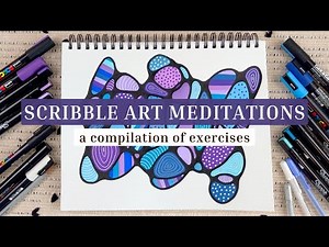 Compilation of Scribble Art Meditations with Soothing Voiceover | TRUST THE PROCESS