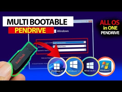 How to Create Multi Bootable Pendrive For Windows 7, 8, 10 & 11 | All OS in One Pendrive