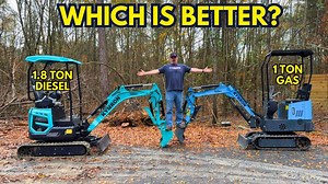 Gas vs diesel mini excavator cost and power comparison