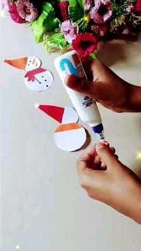 #How to make simple Snowman# Snowman⛄#paper Snowman☃️⛄⛄