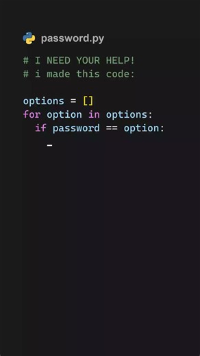 Be creative! 😈 #password #python