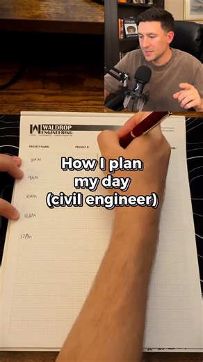 Griffin Furlong on Instagram: "Daily schedule: block method. Weekly/monthly items: OneNote #engineeringlife #projectmanagement"