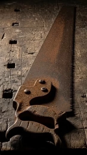 Restoring a Rusty Hand Saw. #shorts #toolrestoration #handsaw #rustremoval #satisfying