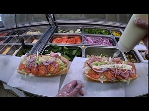 Subway Sandwiches POV Making Subs for 30 Minutes