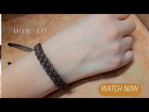 No Tools ‼️ Just Make It For Yourself 🤌🏻| Leather Bracelet Tutorial |