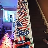 Memorial Day Table Runner 4th of July Table Cover Thank You Veterans Farmhouse Patriotic Flower Decor Memorial Day Decorations and Supplies for Home Party