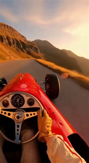 1950s f1 cars driven hard at public roads