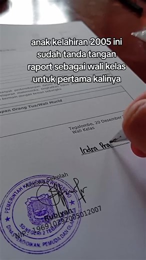 first timee #raport #gurusd #fyp #lewatberanda