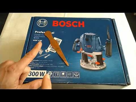 Bosch Router GOF130 Unboxing and First Try