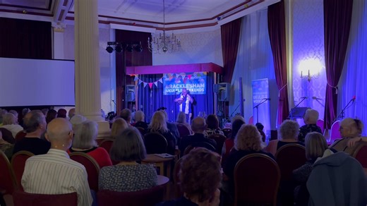 1K views · 16 reactions | Peter Moss wowing the audience as he does so well! | Bracklesham Ukulele Weekends | Facebook
