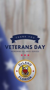 47 reactions | Today we gathered at Bill Dreggors Park to honor and remember all who have served this great nation and thank them for their sacrifice. | City of DeLand, FL | Facebook