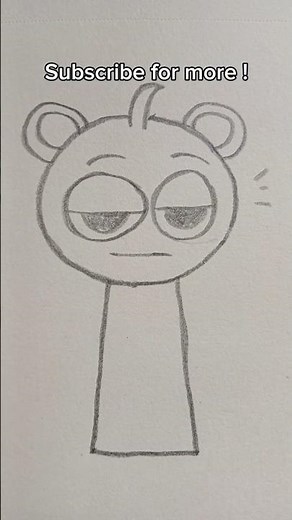 Sky Blue from Sprunki drawing tutorial 💙☁️ #youtubeshorts #simplesketches #sprunki #quickdrawing