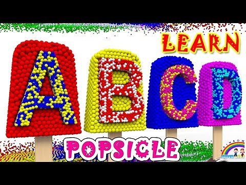 Alphabet with 3D Popsicle for kids - Color Balls - English Alphabetic Rhymes