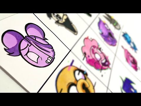 Drawing PIBBY CORRUPTED HEALTH ICONS ( FRIDAY NIGHT FUNKIN’ )