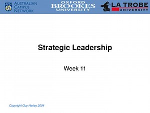PPT - Strategic Leadership PowerPoint Presentation, free download - ID:5796586