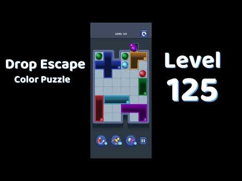 Drop Escape Level 125 Walkthrough 🟡🧩 | Color Puzzle Game Guide | Go Answer