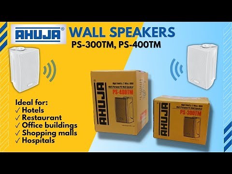 Ahuja wall speaker | PS-300TM, PS-400TM | unboxing and testing|