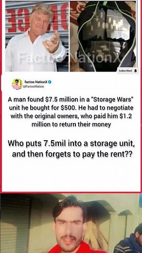 Man Buys Storage Unit for $500 — Finds $7.5 Million Inside