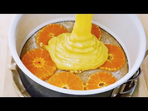 Do you have 6-7 mandarins at home? A very Simple and Delicious Mandarin Cake Recipe!