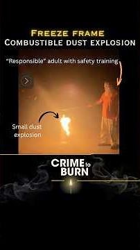 Dust explosions explained. Full story on Crime to Burn. #darkhistory #disaster #firescience