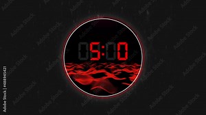 4K Digital Matrix 4k numbers scrolling across the screen, finance digital tech data background, abstract computer data code typing on screens.Digital clock of 20 seconds