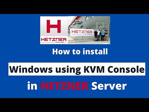 How to install Windows using KVM Console in Hetzner Dedicated Server