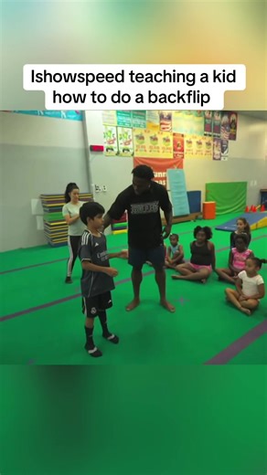 Ishowspeed Teaches a Kid to Backflip Like a Pro