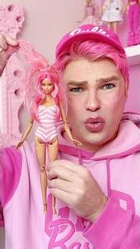 Barbie Hair Tutorial 💖 #barbie #barbieboy #barbiedoll #dolls #doll