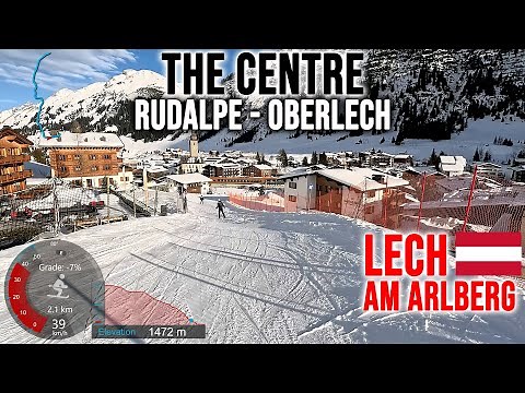 [4K] Skiing Lech am Arlberg, The Centre - Rudalpe - Oberlech, Ski Arlberg Austria, GoPro HERO13