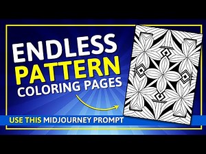 Create ENDLESS Mandala Coloring Pages with Midjourney