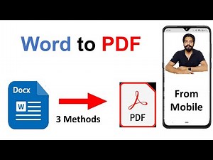 How to Convert Word to Pdf on Mobile