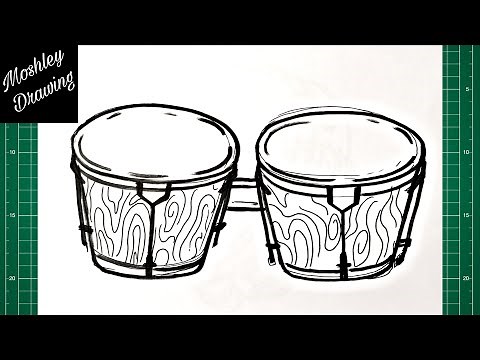 How to Draw a Bongo Drum