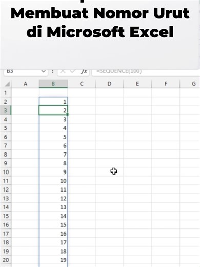 Mengisi Urutan Nomor Secara Praktis & Simple Menggunakan Metode Sequence. #excel#exceltips#exceltricks #tutorials #microsoft #microsoftoffice #microsoftexcel #microsoftexceltips #microsoftexceltutorial #microsoftword #microsoftpowerpoint #sequence #worklife #worklifebalance #relatableposts #relatablememe #relatabletweets #ceritakantor #adminlife #videolucu #videolucubanget #karyawanhits #internettet #admin #adminkantor #videolucungakak #officelife💻 #fy #rapatonline #zoommeetingonline #zoommeeti