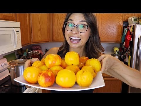 HOW TO PEEL PEACHES FAST & EASILY!!