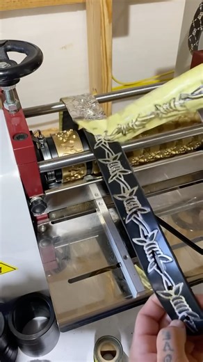 Check it out!!! We have some bad ass capabilities coming soon. So happy with the new machines. 🙌🏼 #Handmade #Leathergoods | Rusty Butcher