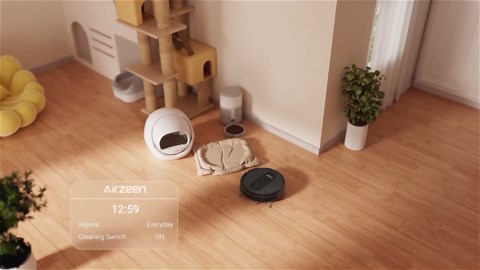 Airzeen Robot Vacuum - Robotic Vacuum Cleaner with Carpet Boost, 120Mins Max, Customized Cleaning, Vacuum Robot for Self-Charge, Remote/App/Alexa Control for Pet Hair/Hard Floor/Low-Pile Carpet, R7