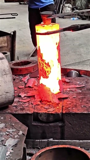 Hot Metal Forging Process in Factory! #metalforging