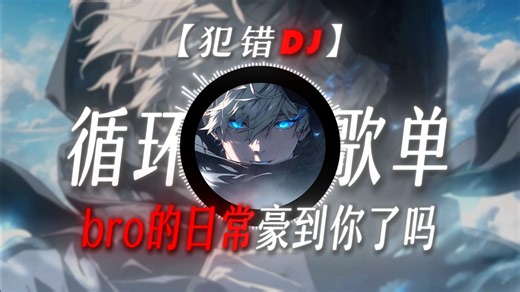 【循环歌单】“bro的日常豪到你了吗？”《犯错DJ》