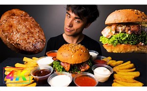 【McBang】EATING BEST BURGER IN THE WORLD, DOUBLE MEAT EXTRA SAUCE 至尊汉堡