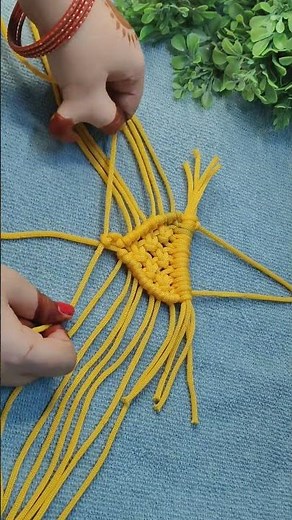 DIY Half moon Macramé wall hanging ✨ Semi circle macrame wall hanging #macrame