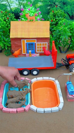 Diy mini tractor video mini water pump science project #ytshorts #tractor #shorts #scienceproject