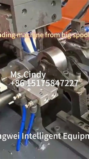 steel wire rewinding machine from big spool to small coil