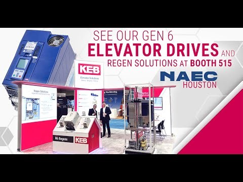 Elevator Solutions with KEB F5 & F6 Drives, Regen Units, Filters, and More at the 2025 NAEC Show