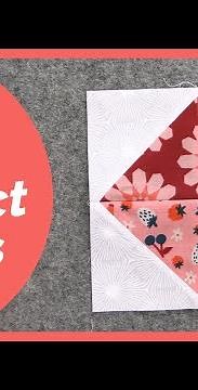 How to sew triangles together with perfect points! #SHORTS