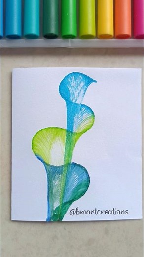 DIY Thread Art 💙/ String pull Art 😍💕#shorts #painting #threadart #watercolor #canvas #diy #art #song