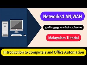Network|LAN|WAN|office Automation|malayalam Tutorial