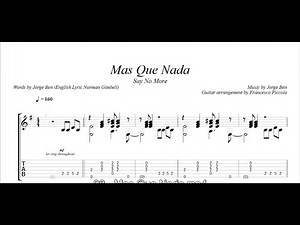 Fingerstyle Guitar - Mas Que Nada (From Latin Collection Nr.8)