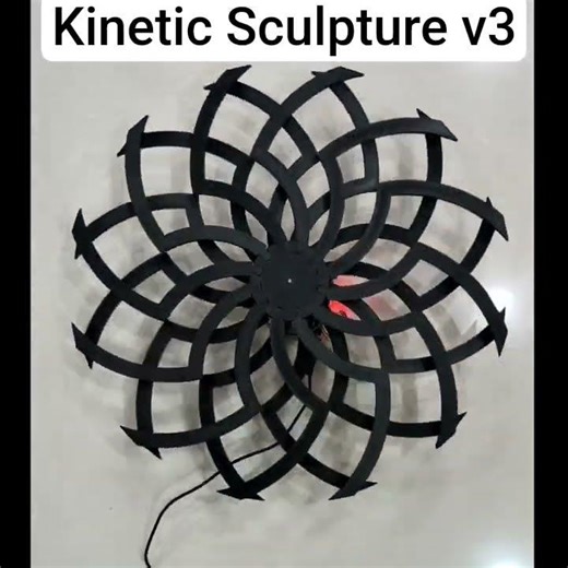 Kinetic Sculpture v3 #3dprinting #arduino #kinetic #kineticsculpture #sculpture