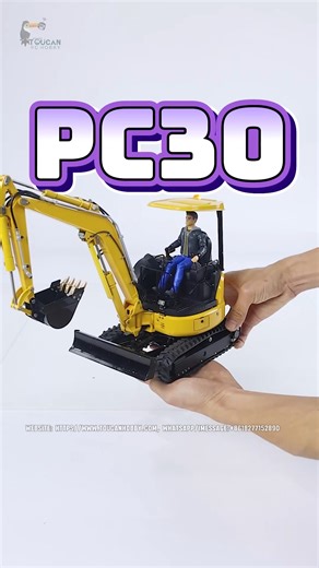 Check out this compact, detailed, and realistic 1/14 scale mini RC hydraulic excavator PC30 with precise hydraulic system and movements are smooth and coordinated, take it home for just $1855! Limited-time offer, first come, first served! (Ships from US warehouse, please allow 5-7 business days) #RCmodel #RCworld #RClife #RClover #RCcommunity #RCtoys #RC #Excavator #Toucanhobby | Toucanhobby RC Model