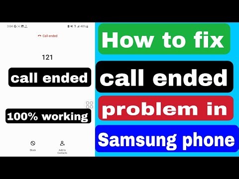 How to fix call ended problem samsung 2024 | samsung call ended problem | call ended samsung phone